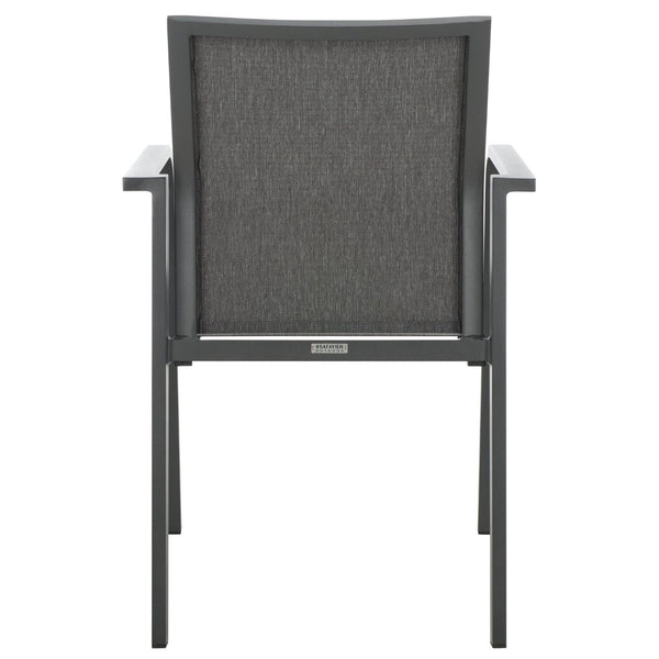Safavieh DEXTER Armchair Set of 2 - Stylish, Durable Seating for Indoor and Outdoor Spaces, Modern Design Grey PAT4049B-SET2