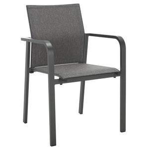 Safavieh DEXTER Armchair Set of 2 - Stylish, Durable Seating for Indoor and Outdoor Spaces, Modern Design Grey PAT4049B-SET2