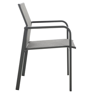 Safavieh DEXTER Armchair Set of 2 - Stylish, Durable Seating for Indoor and Outdoor Spaces, Modern Design Grey PAT4049B-SET2