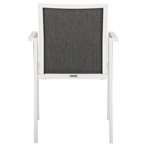 Safavieh Dexter Armchair Set Of 2 - Modern Outdoor Seating For Stylish Comfort And Durability In Any Space White 75% Aluminum 25% Plastic Wicker Pat4049c-set2