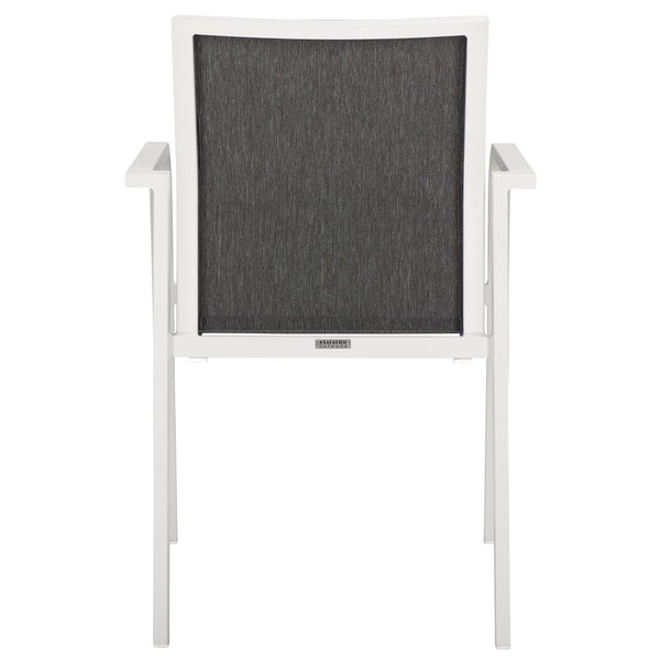 Safavieh Dexter Armchair Set Of 2 - Modern Outdoor Seating For Stylish Comfort And Durability In Any Space White 75% Aluminum 25% Plastic Wicker Pat4049c-set2