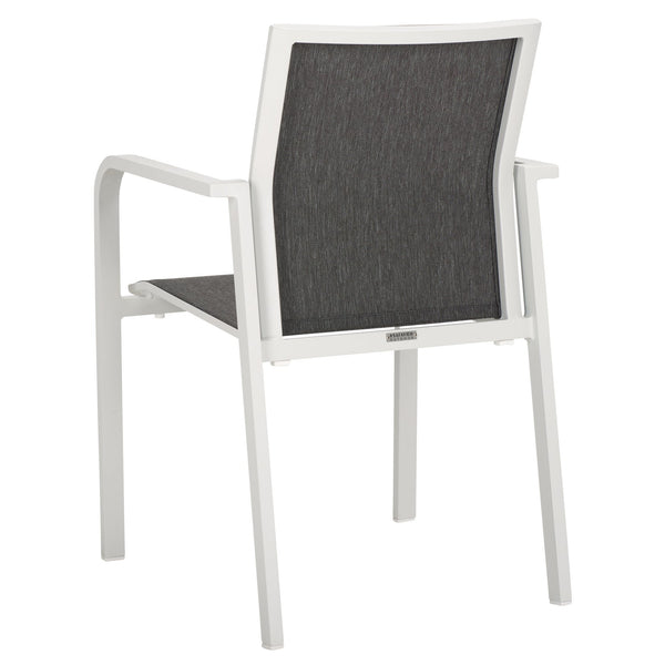 Safavieh Dexter Armchair Set Of 2 - Modern Outdoor Seating For Stylish Comfort And Durability In Any Space White 75% Aluminum 25% Plastic Wicker Pat4049c-set2