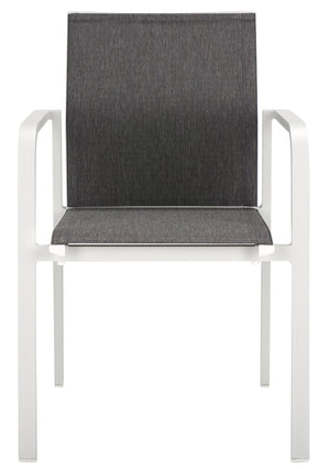 Safavieh Dexter Armchair Set Of 2 - Modern Outdoor Seating For Stylish Comfort And Durability In Any Space White 75% Aluminum 25% Plastic Wicker Pat4049c-set2