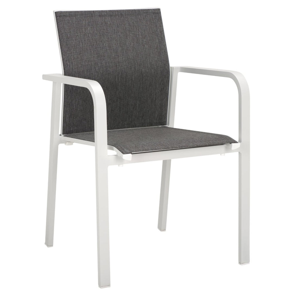 Safavieh DEXTER Armchair Set of 2 - Stylish, Durable Seating for Indoor and Outdoor Spaces, Modern Design White PAT4049C-SET2
