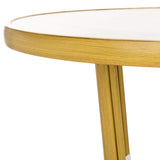 Safavieh Pomona Bistro Table White/Bamboo PAT4051A