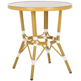 Safavieh Pomona Bistro Table White/Bamboo PAT4051A