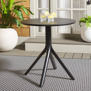 Safavieh CORE Bistro Table - Elegant Black Outdoor Furniture for Patios, Gardens, and Cozy Alfresco Dining PAT4052A