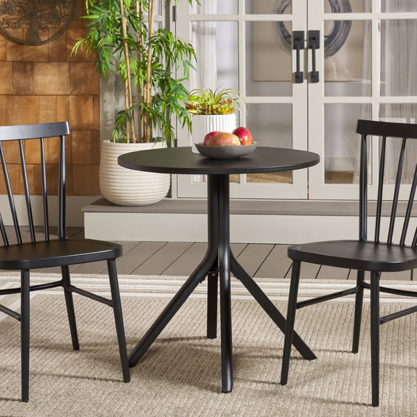 Safavieh CORE Bistro Table - Elegant Black Outdoor Furniture for Patios, Gardens, and Cozy Alfresco Dining PAT4052A