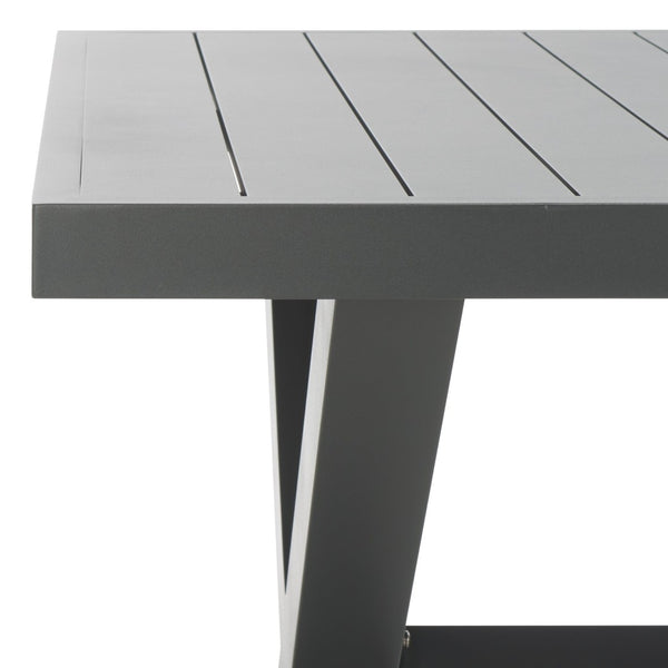 Safavieh CORE Dining Table - Modern Outdoor Centerpiece with Durable Design for Effortless Entertaining Grey PAT4053B