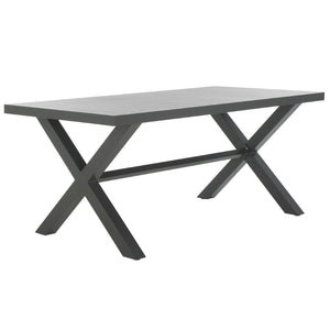 Safavieh CORE Dining Table - Modern Outdoor Centerpiece with Durable Design for Effortless Entertaining Grey PAT4053B