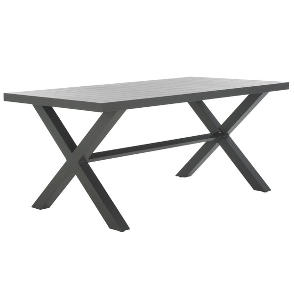 Safavieh CORE Dining Table - Modern Outdoor Centerpiece with Durable Design for Effortless Entertaining Grey PAT4053B
