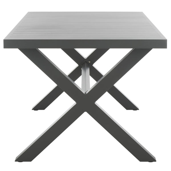 Safavieh CORE Dining Table - Modern Outdoor Centerpiece with Durable Design for Effortless Entertaining Grey PAT4053B