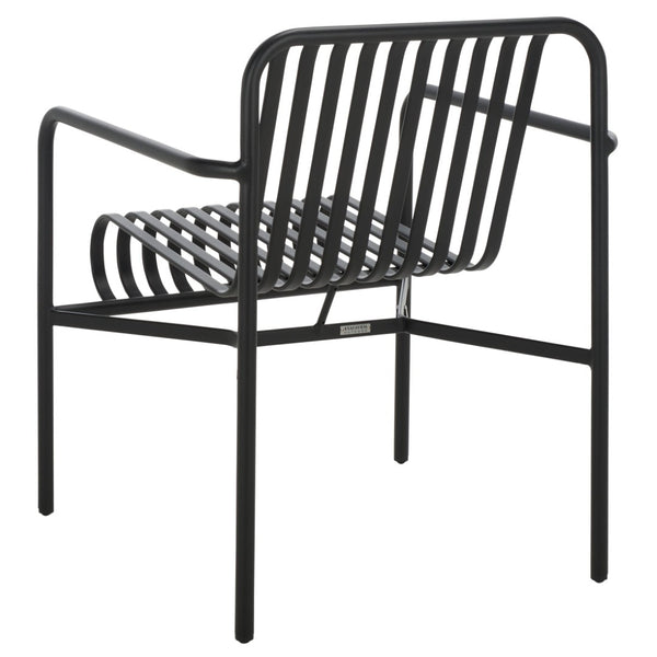 Safavieh CORE Armchair - Stylish Outdoor Seating with Durable Design for Modern Patios and Relaxation Spaces Black PAT4054A-SET2