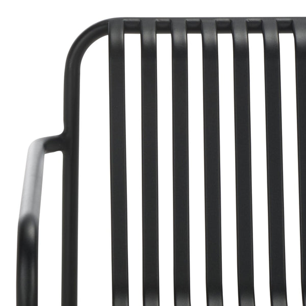 Safavieh CORE Armchair - Stylish Outdoor Seating with Durable Design for Modern Patios and Relaxation Spaces Black PAT4054A-SET2