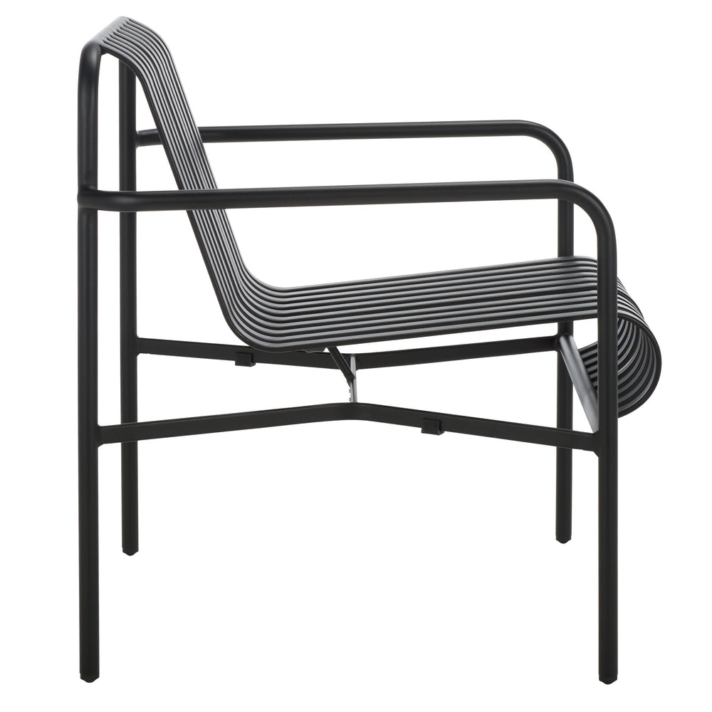 Safavieh Core Armchair Outdoor - Stylish, Durable Aluminum Seating For Your Patio, Garden, Or Balcony Comfort Black 75% Aluminum 25% Plastic Wicker Pat4054a-set2