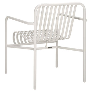 Safavieh CORE Armchair - Stylish Outdoor Seating with Durable Design for Modern Patios and Relaxation Spaces White PAT4054C-SET2