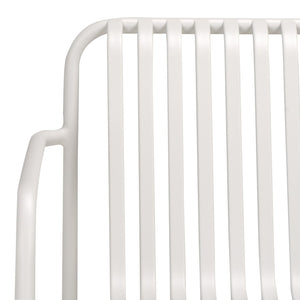 Safavieh CORE Armchair - Stylish Outdoor Seating with Durable Design for Modern Patios and Relaxation Spaces White PAT4054C-SET2
