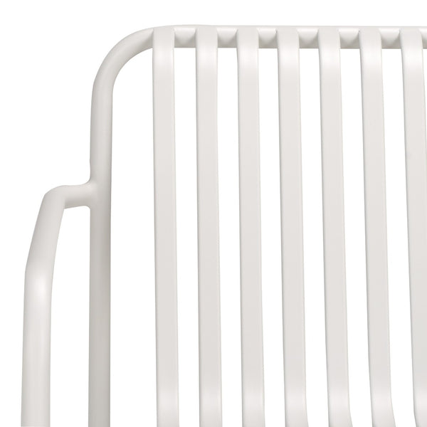 Safavieh CORE Armchair - Stylish Outdoor Seating with Durable Design for Modern Patios and Relaxation Spaces White PAT4054C-SET2