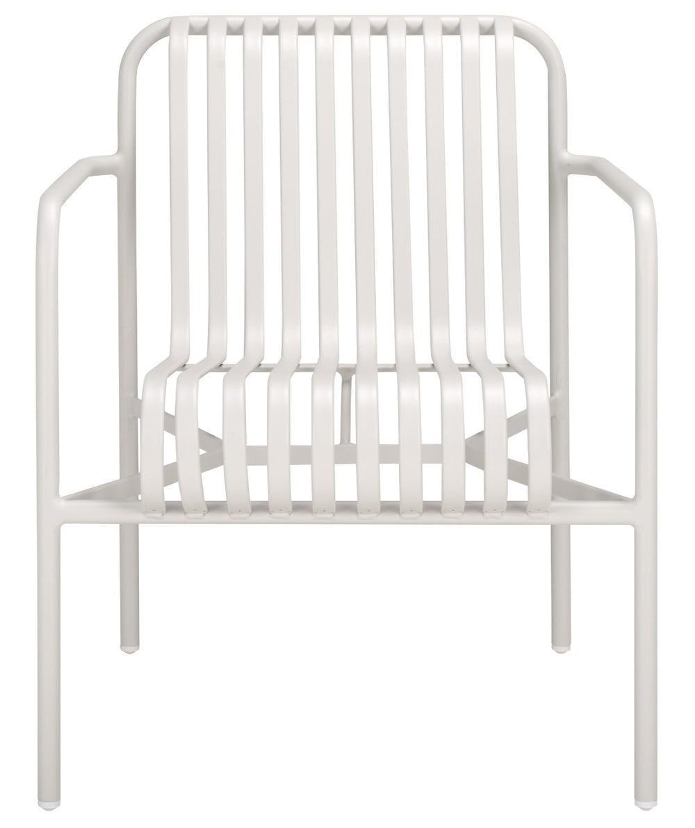 Safavieh CORE Armchair - Stylish Outdoor Seating with Durable Design for Modern Patios and Relaxation Spaces White PAT4054C-SET2