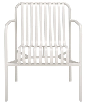 Safavieh CORE Armchair - Stylish Outdoor Seating with Durable Design for Modern Patios and Relaxation Spaces White PAT4054C-SET2