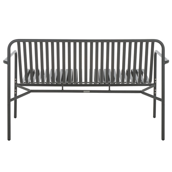 Safavieh Core Two Seater Chair Outdoor - Elevate Your Patio Style With Durable, Modern Comfort And Elegance Grey 75% Aluminum 25% Plastic Wicker Pat4055b