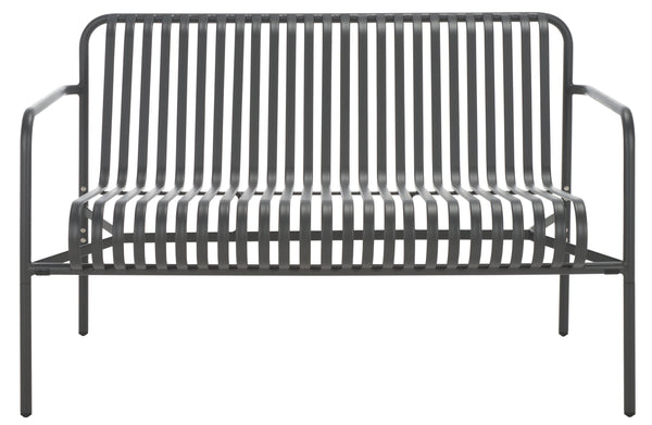 Safavieh Core Two Seater Chair Outdoor - Elevate Your Patio Style With Durable, Modern Comfort And Elegance Grey 75% Aluminum 25% Plastic Wicker Pat4055b