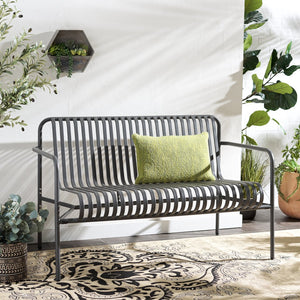 Safavieh Core Two Seater Chair Outdoor - Elevate Your Patio Style With Durable, Modern Comfort And Elegance Grey 75% Aluminum 25% Plastic Wicker Pat4055b