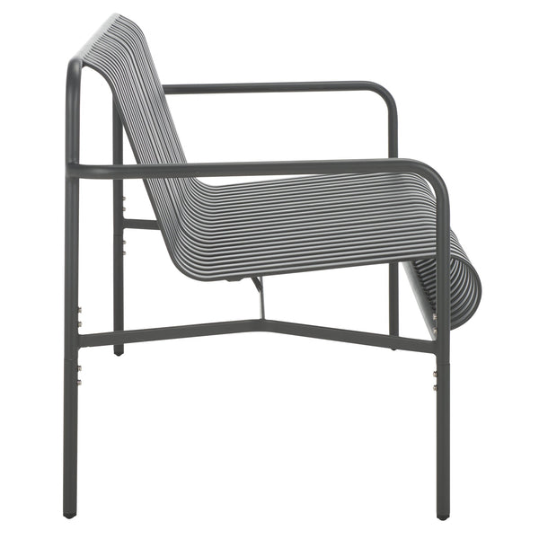 Safavieh Core Two Seater Chair Outdoor - Elevate Your Patio Style With Durable, Modern Comfort And Elegance Grey 75% Aluminum 25% Plastic Wicker Pat4055b