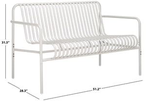 Safavieh Core Two Seater Chair Outdoor - Elevate Your Patio Style With Durable, Modern Comfort And Elegance White 75% Aluminum 25% Plastic Wicker Pat4055c