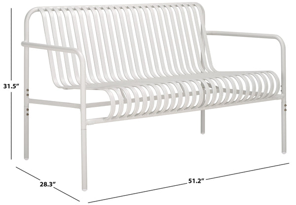 Safavieh Core Two Seater Chair Outdoor - Elevate Your Patio Style With Durable, Modern Comfort And Elegance White 75% Aluminum 25% Plastic Wicker Pat4055c