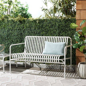 Safavieh Core Two Seater Chair Outdoor - Elevate Your Patio Style With Durable, Modern Comfort And Elegance White 75% Aluminum 25% Plastic Wicker Pat4055c