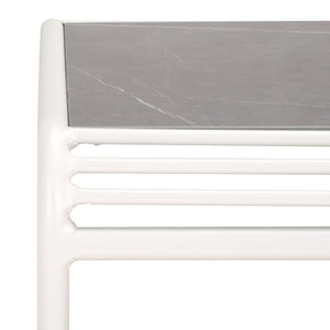 Safavieh CORE Sintered Stone Coffee Table in White – Modern, Durable Design for Indoor & Outdoor Spaces PAT4056C