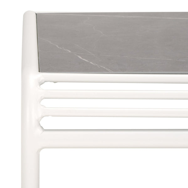 Safavieh CORE Sintered Stone Coffee Table in White – Modern, Durable Design for Indoor & Outdoor Spaces PAT4056C