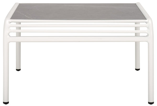 Safavieh CORE Sintered Stone Coffee Table in White – Modern, Durable Design for Indoor & Outdoor Spaces PAT4056C