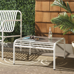 Safavieh CORE Sintered Stone Coffee Table in White – Modern, Durable Design for Indoor & Outdoor Spaces PAT4056C