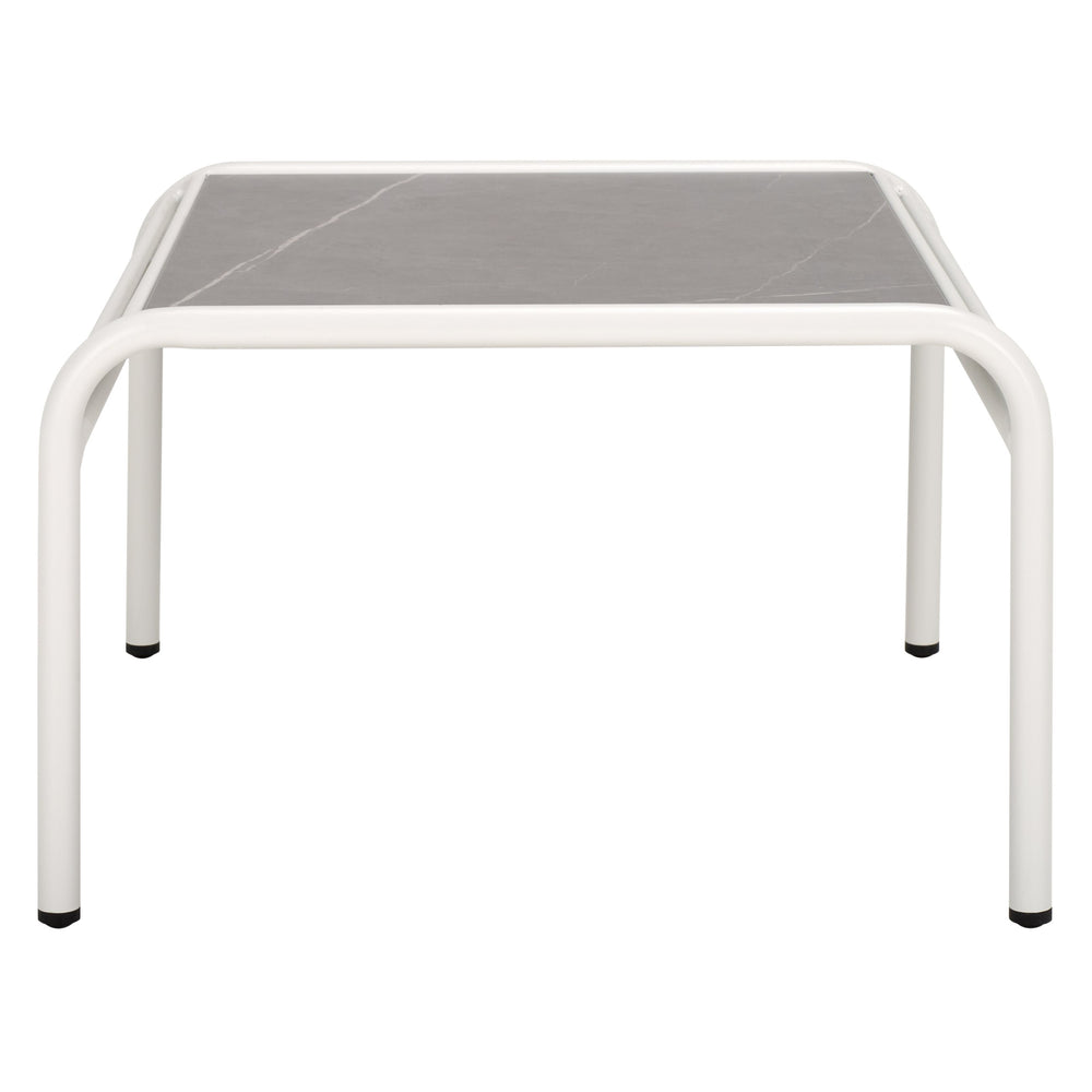 Safavieh Core Sintered Stone Coffee Table Outdoor - Elegant White Design For Stylish Outdoor Living Spaces White 75% Aluminum 25% Plastic Wicker Pat4056c