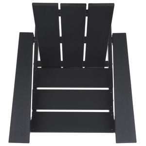 Safavieh All Weather Adirondack Chair - Elegant Outdoor Seating For Stylish Patios, Gardens, And Decks Black  Pat4500a