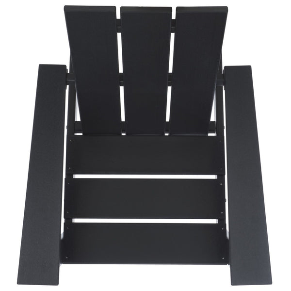 Safavieh All Weather Adirondack Chair - Elegant Outdoor Seating For Stylish Patios, Gardens, And Decks Black  Pat4500a
