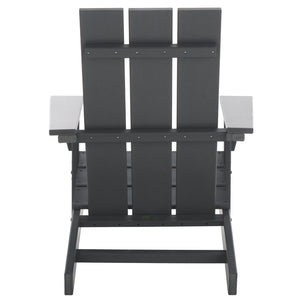 Safavieh All Weather Adirondack Chair - Elegant Outdoor Seating For Stylish Patios, Gardens, And Decks Grey  Pat4500b