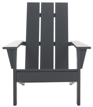 Safavieh All Weather Adirondack Chair - Elegant Outdoor Seating For Stylish Patios, Gardens, And Decks Grey  Pat4500b