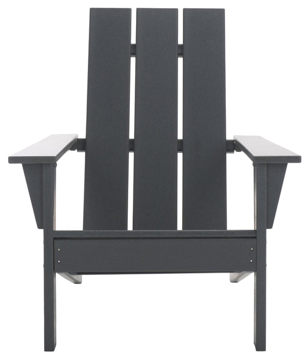 Safavieh All Weather Adirondack Chair - Elegant Outdoor Seating For Stylish Patios, Gardens, And Decks Grey  Pat4500b