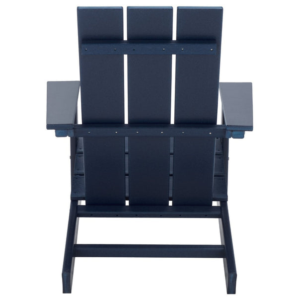 Safavieh All Weather Adirondack Chair - Elegant Outdoor Seating For Stylish Patios, Gardens, And Decks Federal Blue  Pat4500c