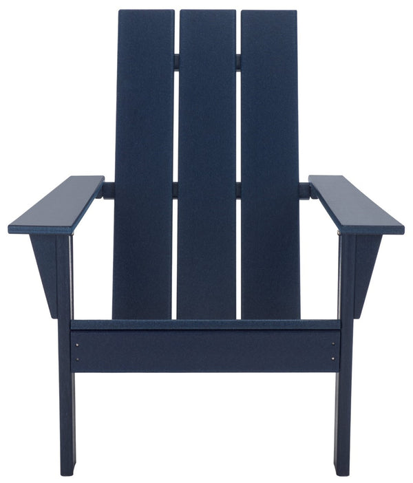 Safavieh All Weather Adirondack Chair - Elegant Outdoor Seating For Stylish Patios, Gardens, And Decks Federal Blue  Pat4500c