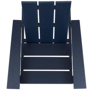 Safavieh All Weather Adirondack Chair - Elegant Outdoor Seating For Stylish Patios, Gardens, And Decks Federal Blue  Pat4500c