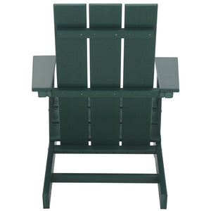 Safavieh All Weather Adirondack Chair - Elegant Outdoor Seating For Stylish Patios, Gardens, And Decks Green  Pat4500d