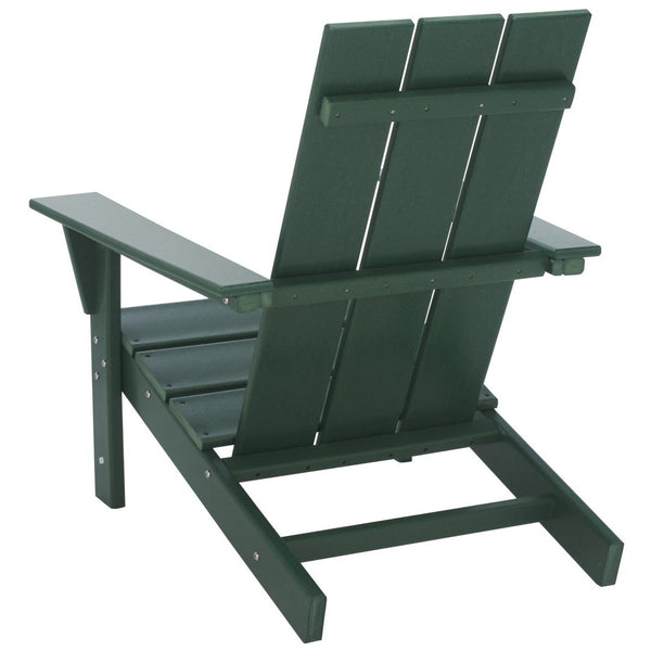 Safavieh All Weather Adirondack Chair - Elegant Outdoor Seating For Stylish Patios, Gardens, And Decks Green  Pat4500d