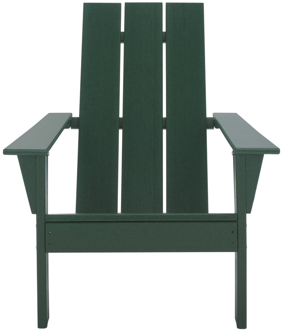 Safavieh All Weather Adirondack Chair - Elegant Outdoor Seating For Stylish Patios, Gardens, And Decks Green  Pat4500d