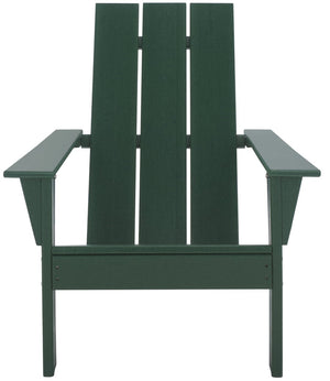 Safavieh All Weather Adirondack Chair - Elegant Outdoor Seating For Stylish Patios, Gardens, And Decks Green  Pat4500d