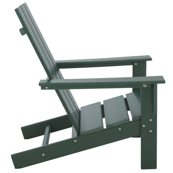 Safavieh All Weather Adirondack Chair - Elegant Outdoor Seating For Stylish Patios, Gardens, And Decks Green  Pat4500d