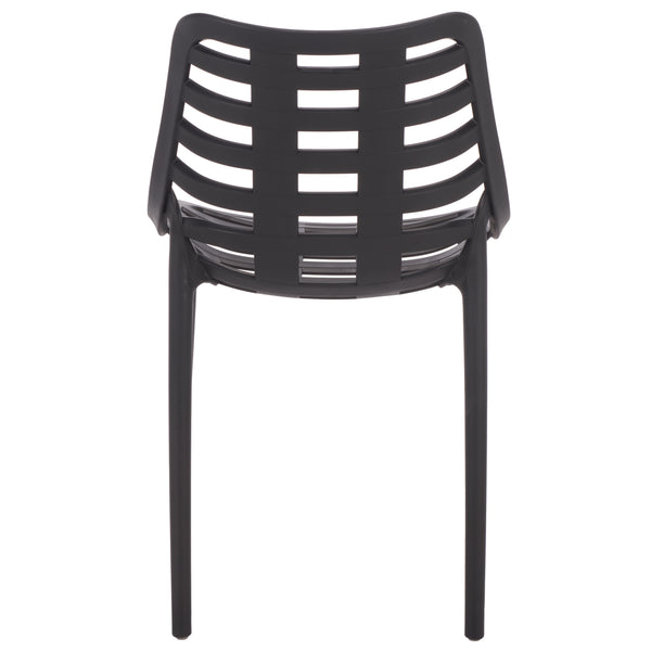 Fufa Weatherproof Outdoor Dining Chairs Set Of Two — Lightweight Polyethylene, Ergonomic Modern Design